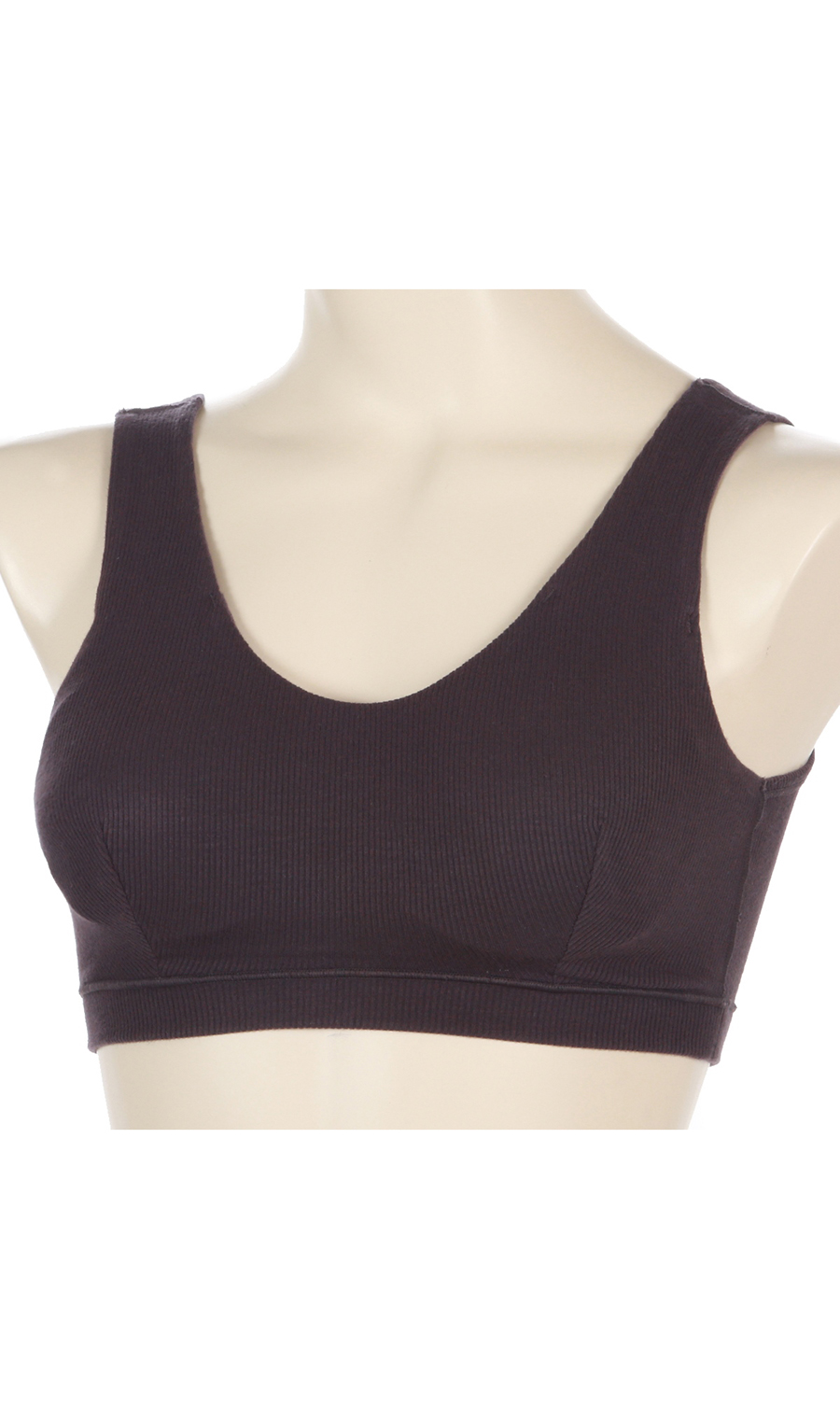 ■やわらかリブナイトブラ【Atsugi】【WEB限定】 ブラウン M