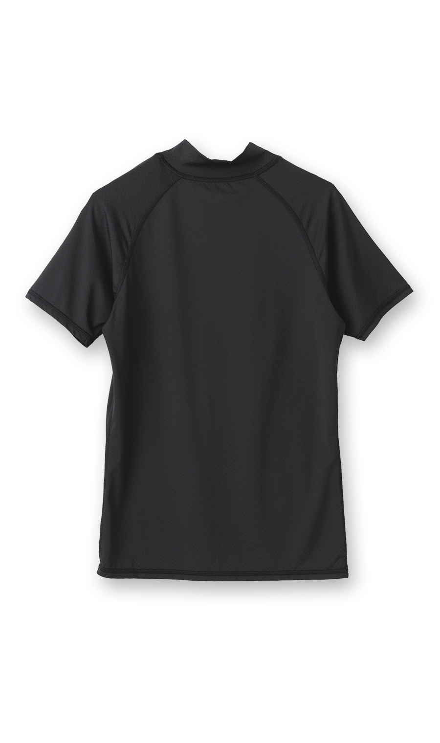 半袖モックネックTシャツ【レディース】【SHIELDE】【WEB限定】 ブラック M