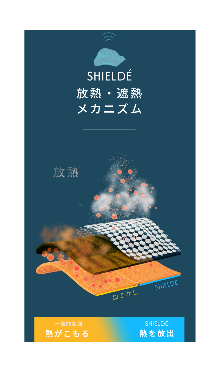 半袖モックネックTシャツ【レディース】【SHIELDE】【WEB限定】 ブラック M