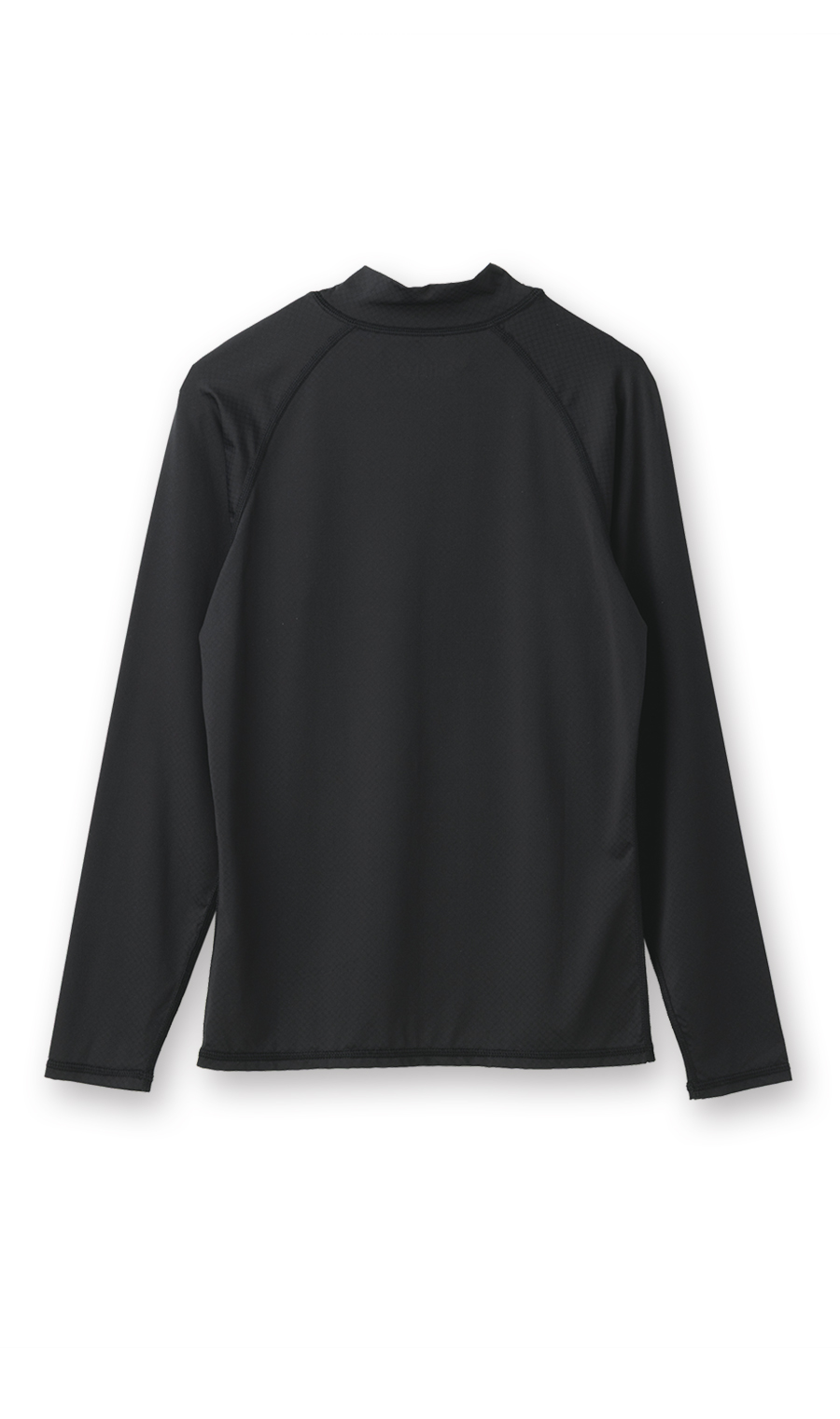長袖モックネックTシャツ【レディース】【SHIELDE】【WEB限定】 ブラック M