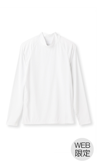 長袖モックネックTシャツ【レディース】【SHIELDE】【WEB限定】